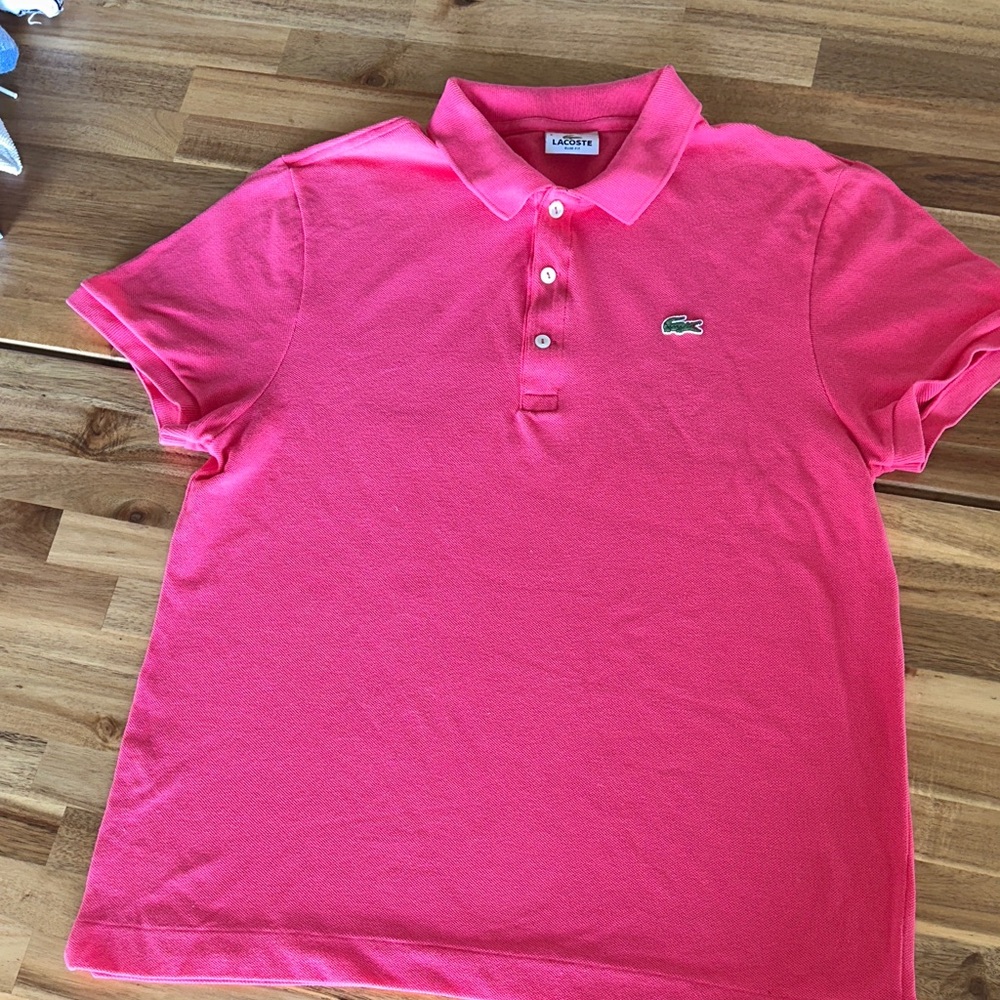 Lacoste Polo Shirt with Embroidered Croc